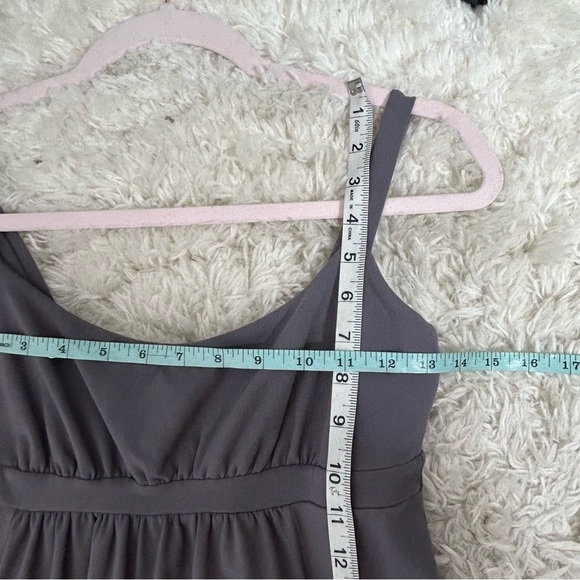 Susana Monaco Gray Spaghetti Strap Pocket Jersey Knit Midi Dress - Picture 11 of 13